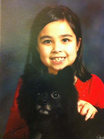 Madison and Oreo in Sunday best,