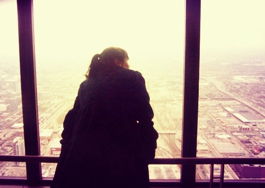 Looking down on Chi-town.