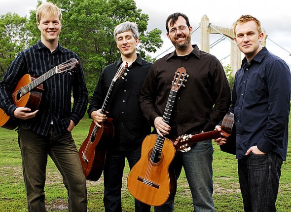 The Minneapolis Guitar Quartet will perform this Sunday, Feb. 5, at 7:30 p.m. at the First Presbyterian Church as part of the Chamber Music Yellow Springs season.
