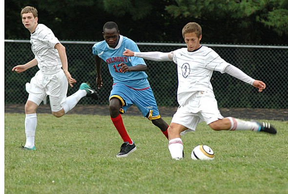 Senior Jacob Trumbull will play soccer next year at Centre College, a Division III school in Danville, Ky. In his final season as a Bulldog, Trumbull scored 35 goals, the ninth highest in Ohio. (Photo by Megan Bachman)