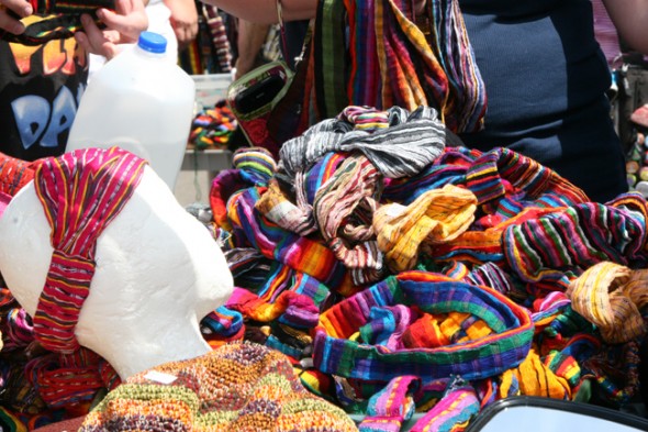 Colorful headbands at one of the booths at Street Fair. (photos by Suzanne Ehalt)