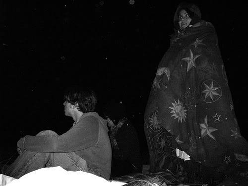 During the Leonid shower, fall of 2006; astronomy extra credit. Weather conditions obviously less favorable during this shower than in August.