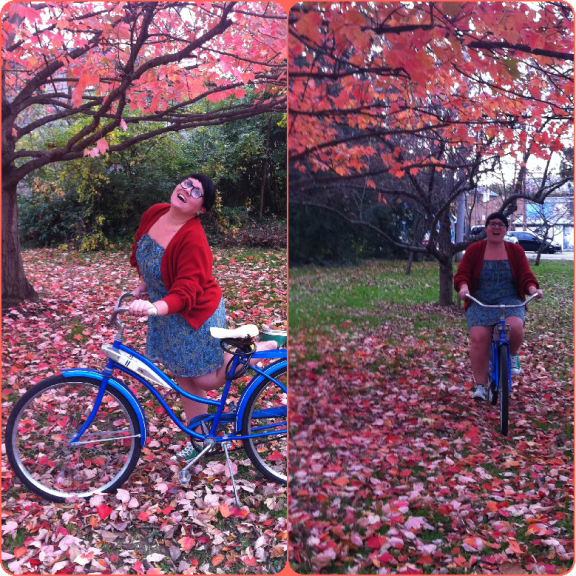 My bike and I are now obviously in the "ridiculous photo shoot" phase of our relationship.