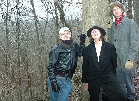 Eighteen poets will share nature-inspired poetry this Friday, Dec. 14, at 7 p.m. at the Glen Helen Building in a celebration of Glen Helen, co-sponsored by the Glen and the Tecumseh Land Trust. Shown are organizer Ed Davis, left, Krista Magaw of Tecumseh Land Trust and Jack Whitacre, all of whom will read poems.