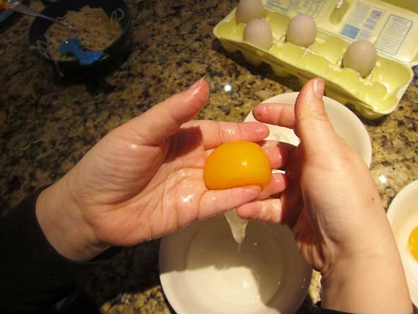 separating Duck Yolk