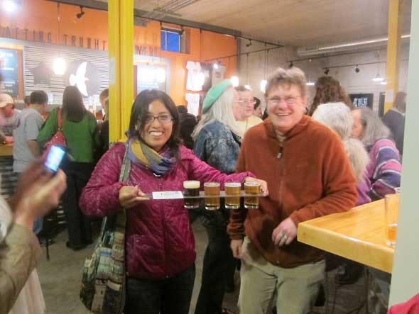 shared flight of beers