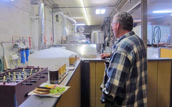 view Into the brewery