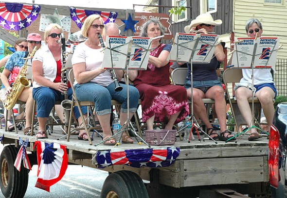 The oft-rescheduled 2013 Independence Day parade will take place today at 3 p.m. Shown is the band wagon from last year's parade. (Photo by Suzanne Szempruch)