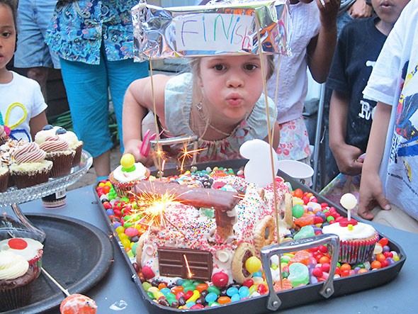 blow out the candle