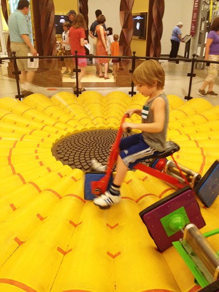 ride the square wheel bike