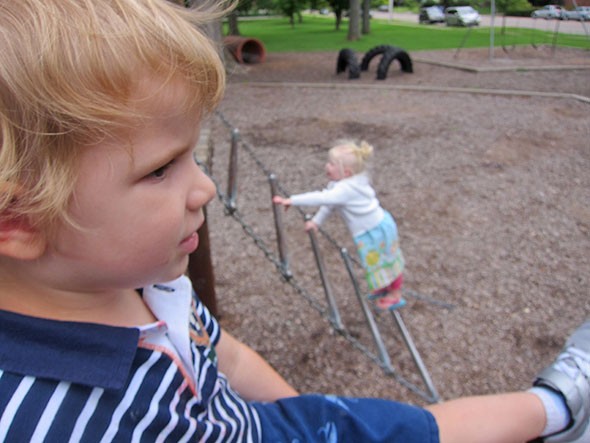 up ladder, down slide