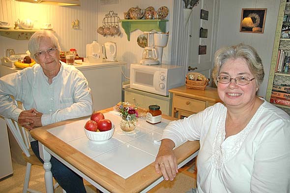 Sharon Benedict and Lisa Quesne are selling their bed and breakfact, Herbs&Lace, in Clifton.