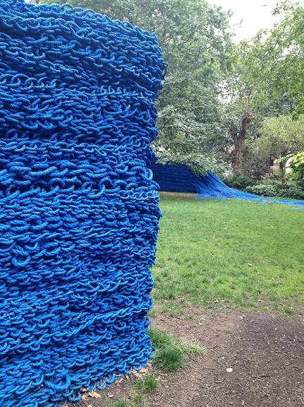 and blue
