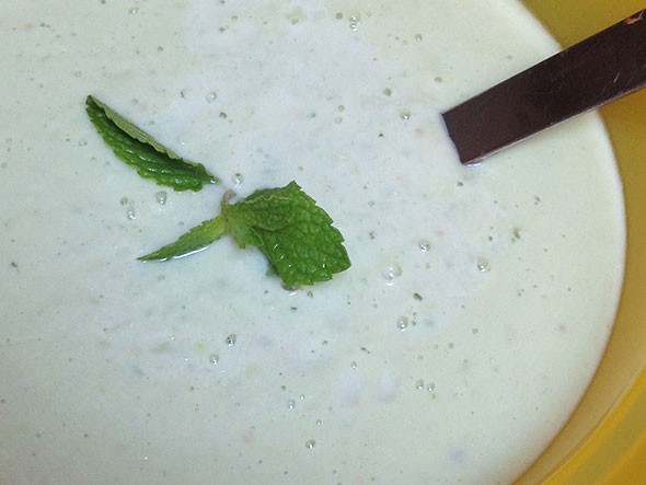frothy soup