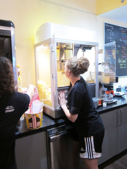 popcorn Machine In Action