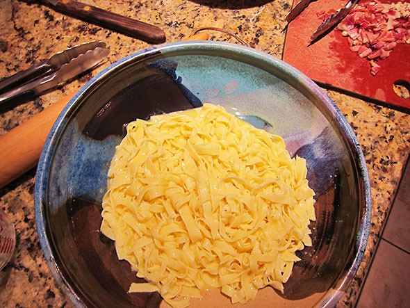 dressed pasta