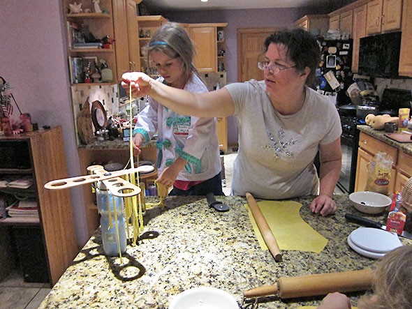 drying pasta