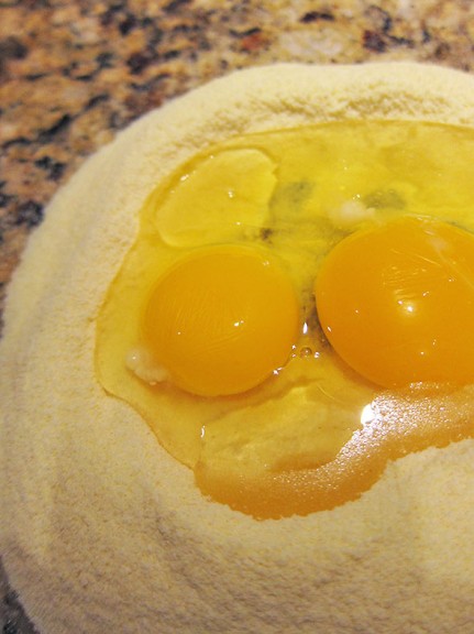 making pasta