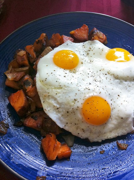 eggs sweet potato