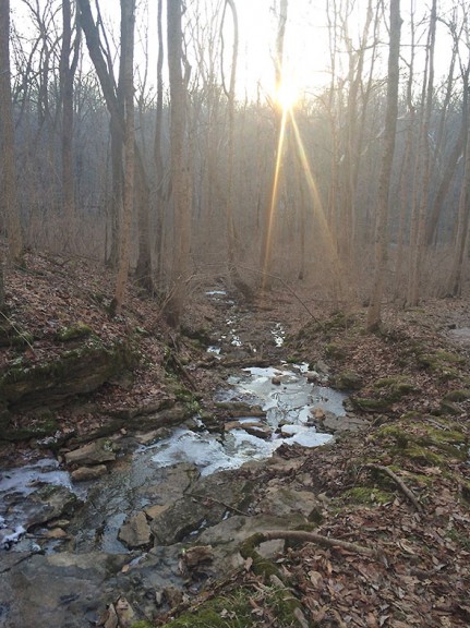 melting streambeds