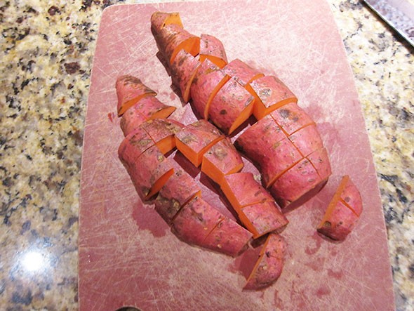 sweet potato diced