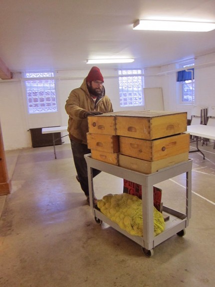 boxes of produce