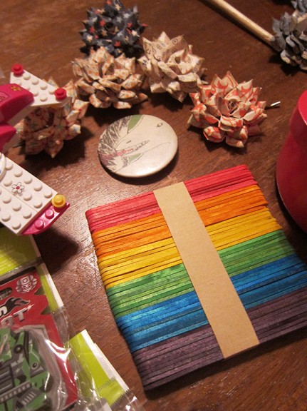 rainbow popsicle sticks