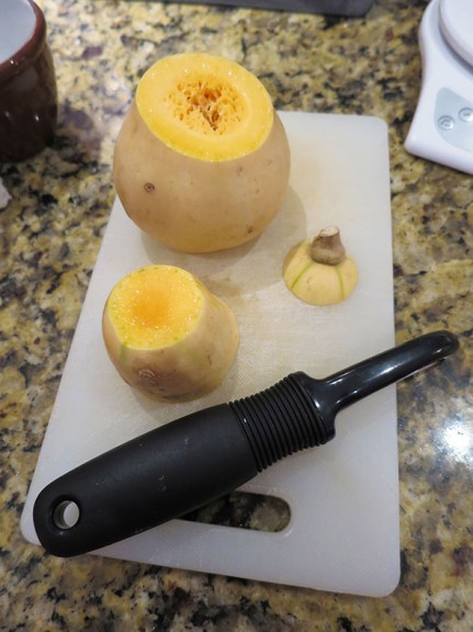 peeling squash
