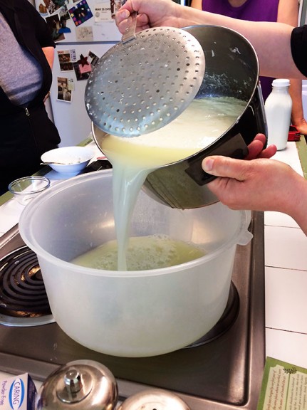 pour off the whey
