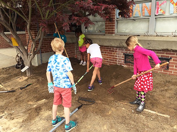 raking the plot on a grade