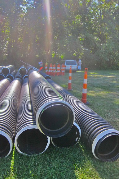 pipes ready to install