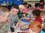FEATURE: Veteran's Day lunch at Mills Lawn school (photos by Carol Simmons)