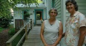 From left are Marianne MacQueen and Patti Dallas, co-owers of the new Village Guesthouse, an accessible duplex suite on Whiteman Street.