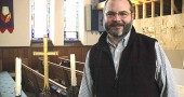 Joe Hinds was chosen as the First Presbyterian Church’s new part-time pastor in January. The church will welcome Hinds and celebrate its recent sanctuary renovations at a worship service on Sunday, March 27, at 10:30 a.m. (Photo by Megan Bachman)
