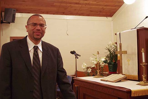 Timothy Liggins has recently been appointed pastor of the historic Central Chapel A.M.E Church. (Photo by  Sehvilla Mann)