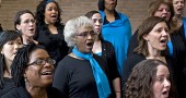 Cincinnati women’s choir Muse will perform at South Gym, Antioch College at 7 p.m. on Saturday, March 3. The concert is a fundraiser for the Yellow Springs Community Food Pantry. Muse’s founding director, local resident Catherine Roma, organized the concert in collaboration with Antioch College to promote international women’s month. (Submitted photo)