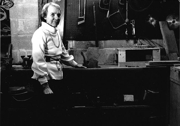 Billie Eastman, photographed in her workshop in 1980, is one of 50 local people who took part in Nancy Howell-Koehler’s Yellow Springs Photographic Survey. The entire exhibit will be on display at the Yellow Springs Art Council’s new gallery, 111 Corry Street, with an opening on Friday, April 20 from 6 to 9 p.m. featuring ’70s era music, food and trivia. (Submitted photo by Nancy Howell-Koehler)
