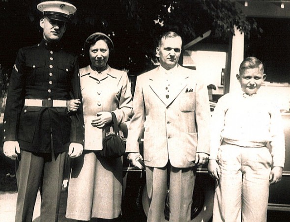 Herbert Pencil, the oldest male resident at Friends Care Community, is shown with his family, his wife, Ida, and the couple’s two sons, all of whom predeceased him. (Submitted photo)