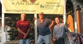 Organizers behind the new Clifton Gorge Music and Arts Festival are, from left, former mayor Steve McFarland, Clifton Council member and volunteer Skip Beehler and Clifton Mayor Alex Bieri. The festival takes place this weekend, Aug. 24–26. See event schedule on page 5. (Photo by Jeff Simons)