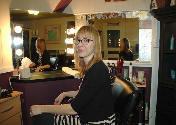 Hair stylist Andrea Rhodes recently opened the Sidedoor Salon at 108 Dayton Street.
