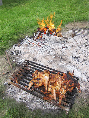 grilled Whole Chickens