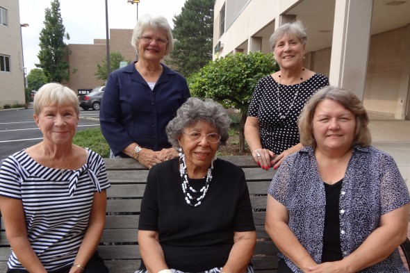 Villager Phyllis Jackson, center, is one of five women to be named to this year's Greene County Women's Hall of Fame.