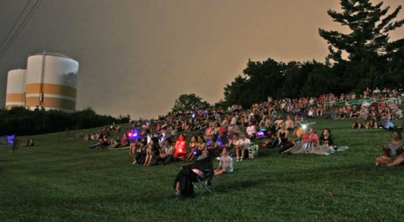The Gaunt Park hill was the place to be this past Saturday night for the Labor Day fireworks.