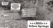 The 2013 Yellow Springs Election Guide contains information about the local candidates and issues that will appear on the Nov. 5 ballot for Yellow Springs and Miami Township residents.