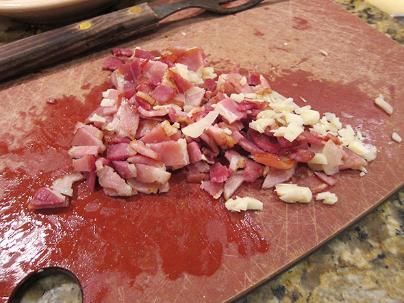 bacon and garlic