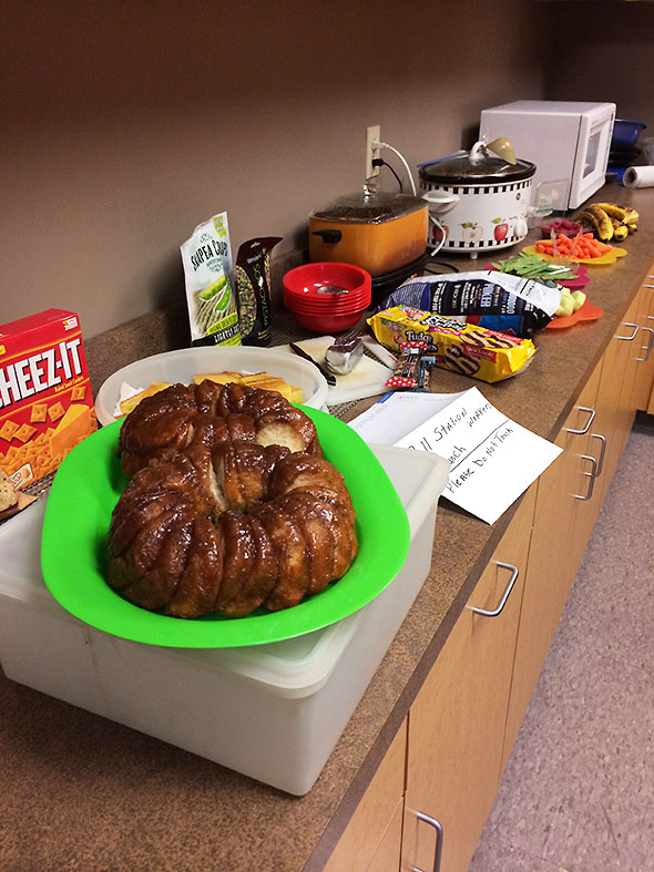 poll workers' lunch