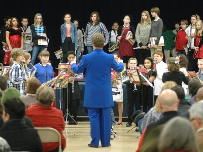 Mills Lawn School band and orchestra concert