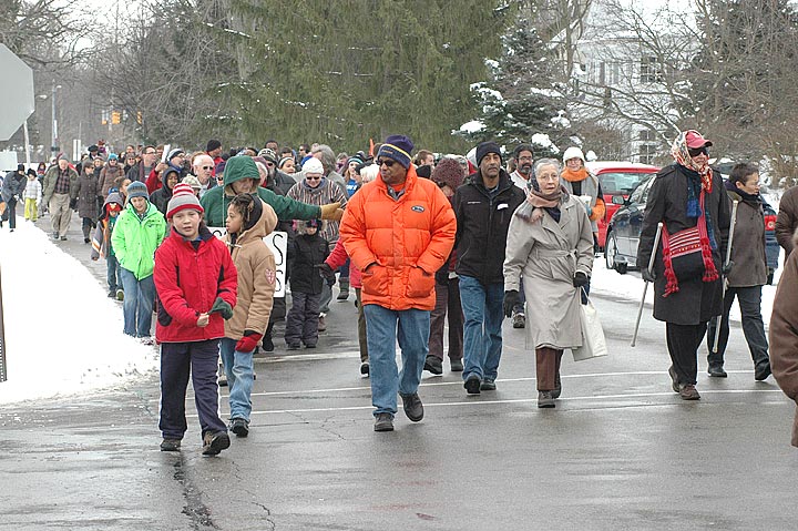 Martin Luther King Jr. march and celebration in Yellow Springs, 2014