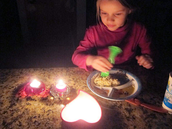 dinner by candlelight