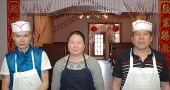 Earlier this month, from right, Ken Yang and Lixia Gao, and Lixia’s father Zhi You Gao opened Lucky Dragon serving Chinese fare on Dayton Street, the former location of Chen’s Asian Bistro. The restaurant opens daily at 11 a.m., (noon on Sundays) and closes between 10:30 and 11 p.m. (Photo by Lauren Heaton)